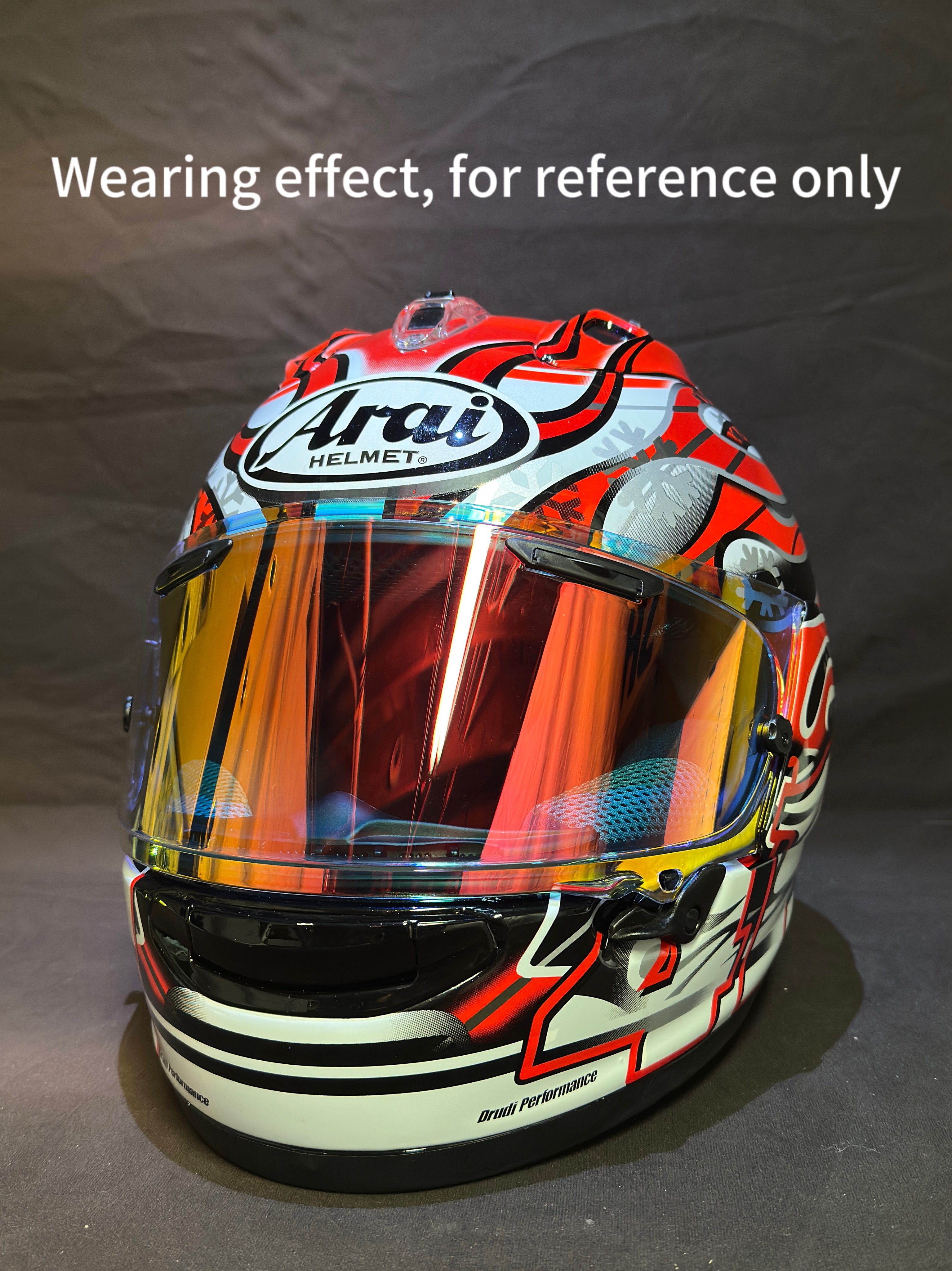 Arai Corsair-X shield（Fire Iridium）